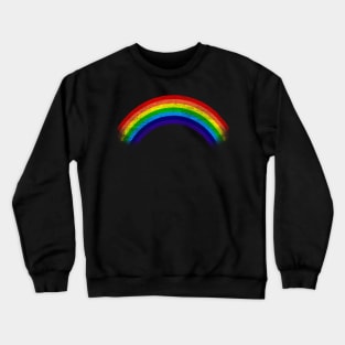 'Retro Distressed Rainbow 80s' Eighties Vintage Gift Crewneck Sweatshirt